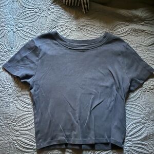 Gray Women's Crop Top